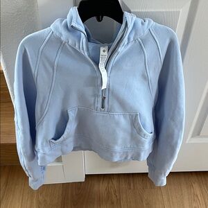 Lululemon Women’s Scuba Oversized Half Zip Hoodie Blue Willow size M/L